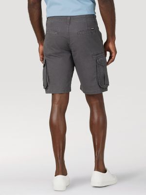 Men's Stretch Herringbone Cargo Short in Asphalt
