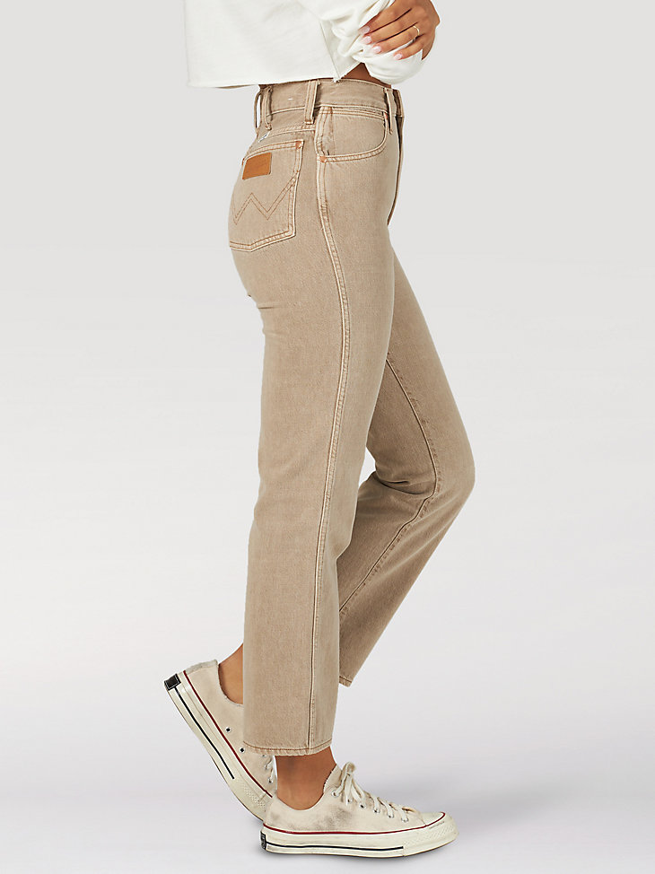 Women's Wrangler® Wild West 603 High Rise Straight Jean in Sandstone alternative view 3