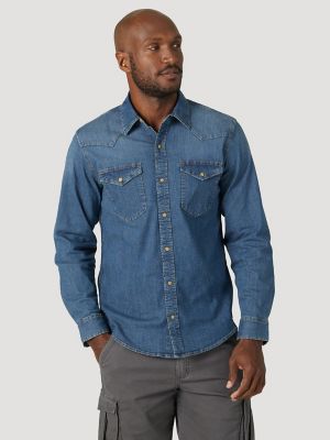 Jane Austen Onbevreesd offset Men's Earthwash Denim Shirt