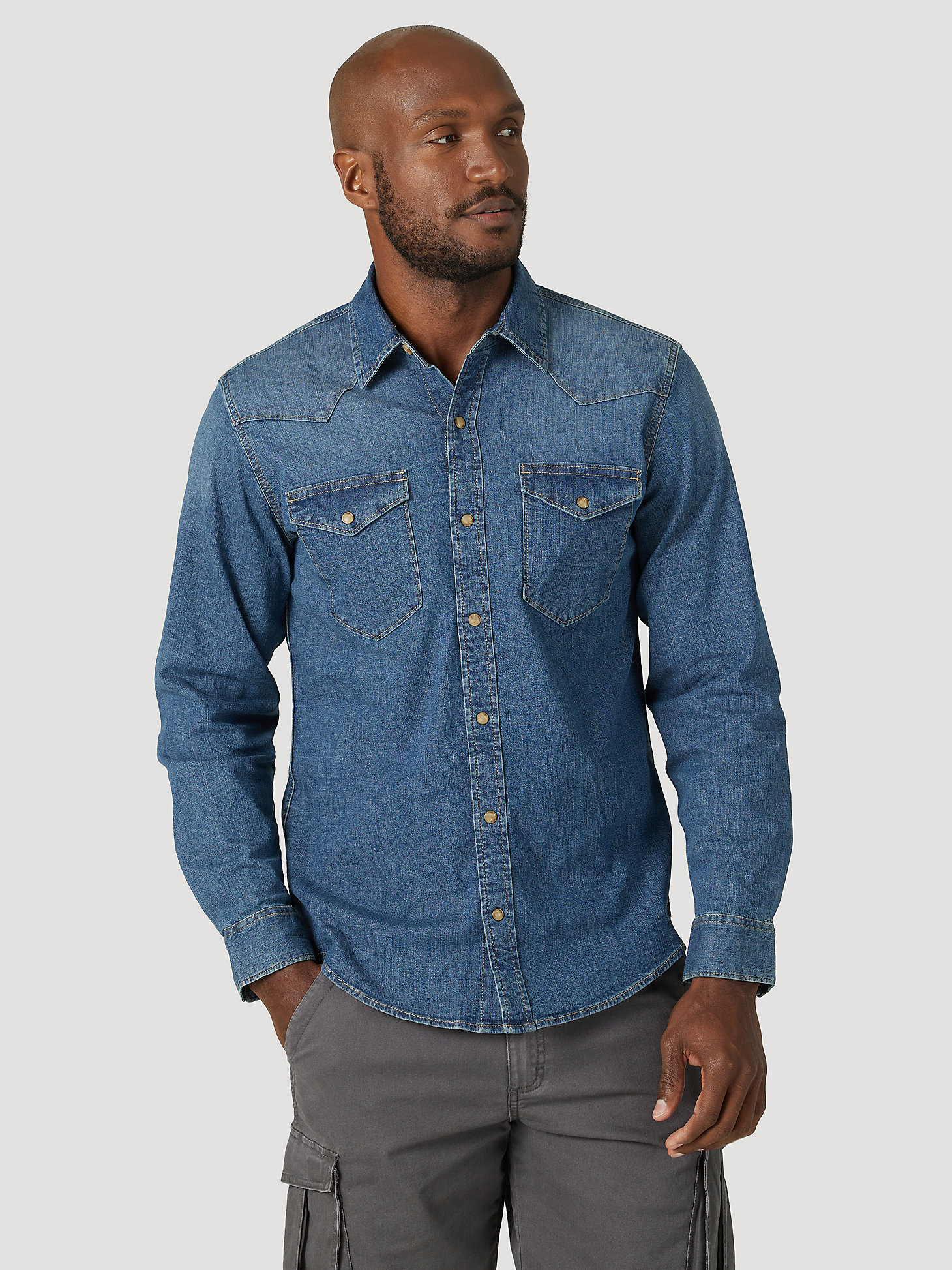 Mens Classic Denim Button Down Shirt Blue Size Superdry Men Clothing Shirts Denim Shirts S 