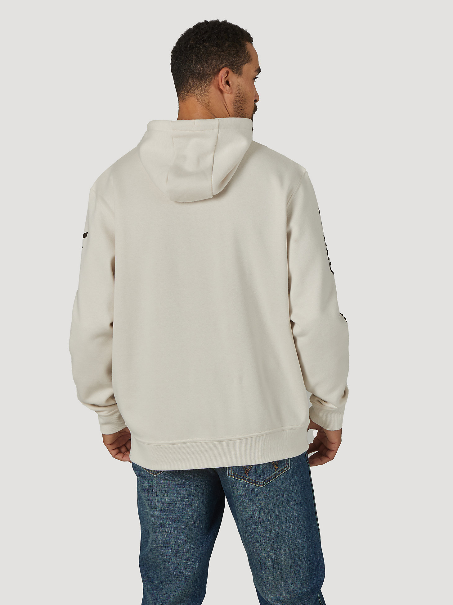 Wrangler x Yellowstone Logo Sleeve Hoodie in Off-White alternative view 1