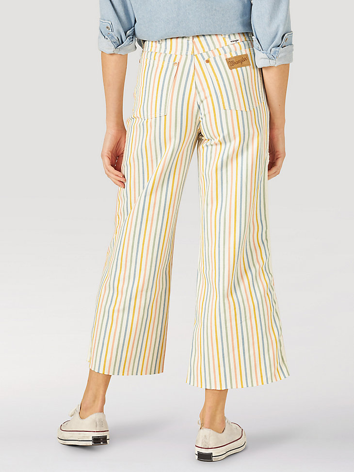 Women's Worldwide 662 Crop Stripe Jean in Rainbow Stripe alternative view