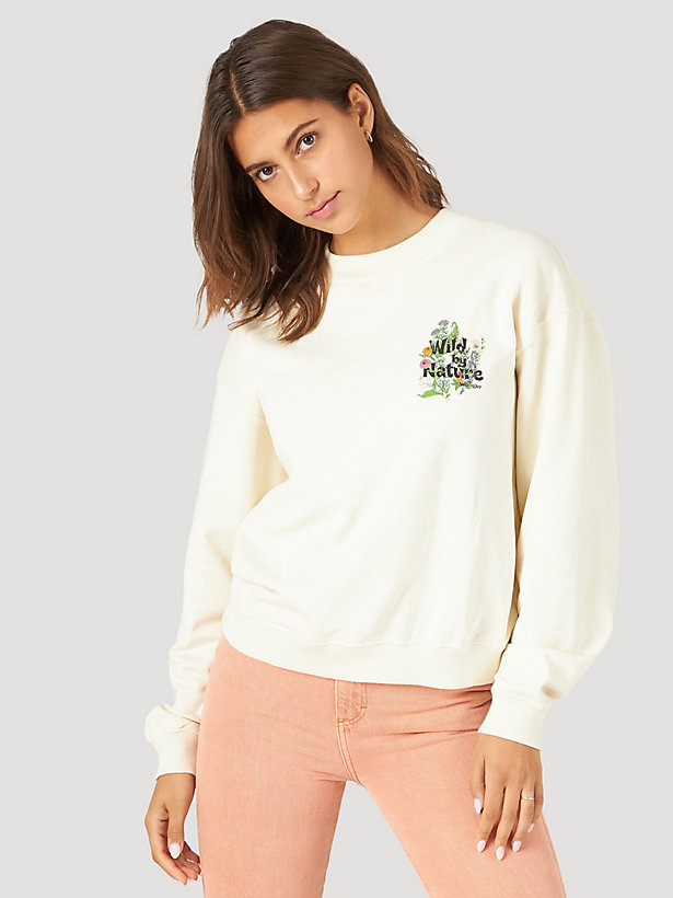Women's Wild Nature Crop Sweatshirt