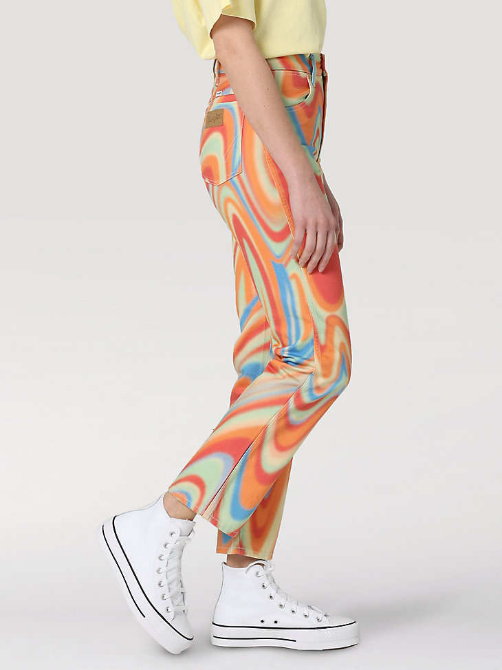 Women's Wrangler® Wild West 603 Rainbow Wave Jean in Rainbow Energy alternative view 3