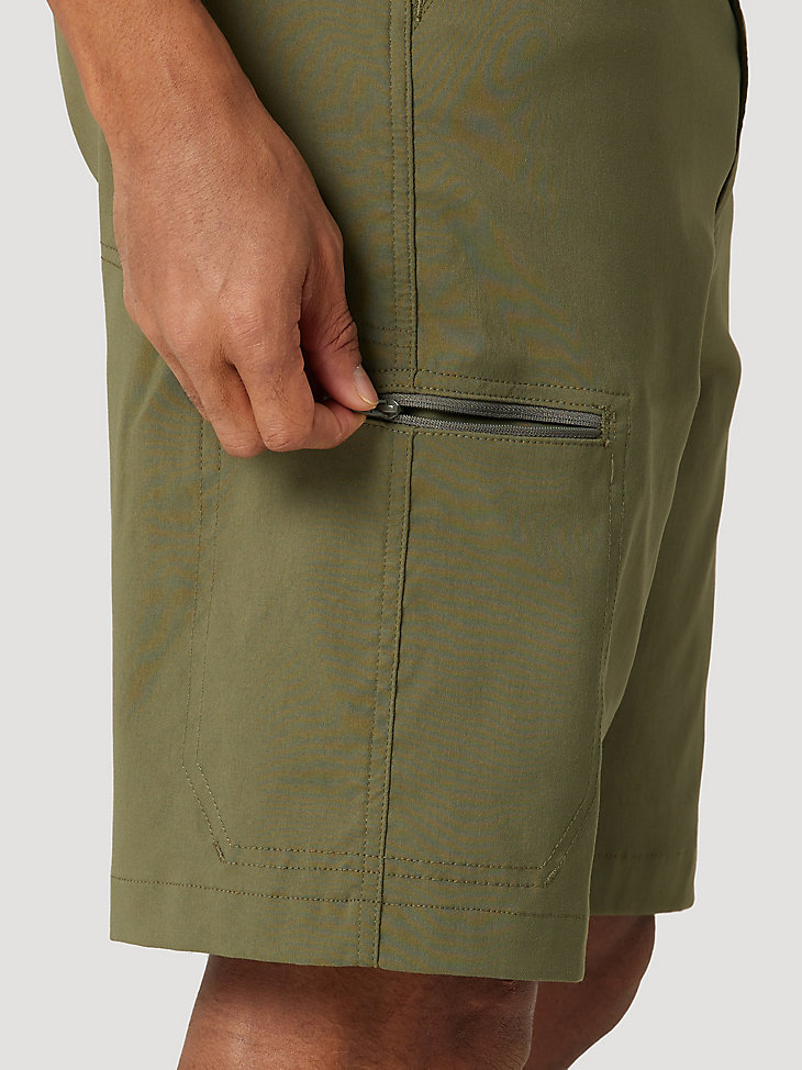 NWT Wrangler Men's Shorts Flex Elastic Back Waistband 4 Pocket Relax 8" Outdoor 