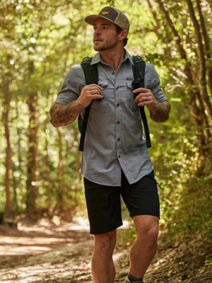 men's flex waist outdoor cargo short