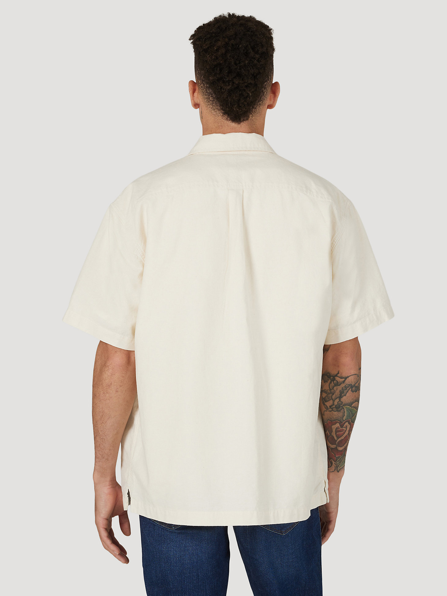 Men's Wrangler® Casey Jones Oversized Shirt in Snow White alternative view 1