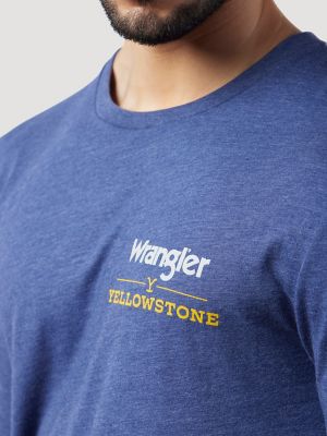 Wrangler x Yellowstone Dutton Ranch T-Shirt in Denim HeatherWrangler x Yellowstone Dutton Ranch T-Shirt in Denim Heather