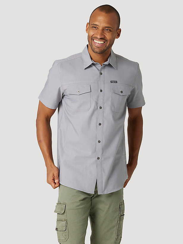 Men's Outdoor Short Sleeve Camp Shirt in Quiet Shade