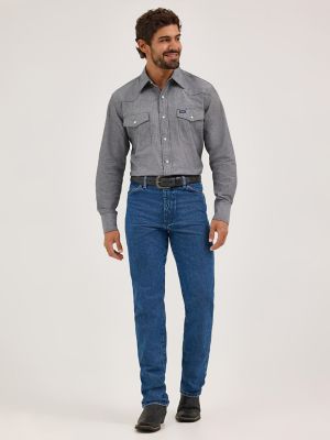 Slim Fit Chambray Western Shirt