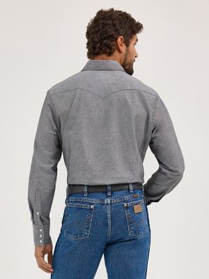 Men's Long Sleeve Chambray Shirt