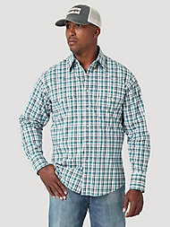Men's Long Sleeve Fashion Western Snap Plaid Shirt | The Monarch Look |  Wrangler®