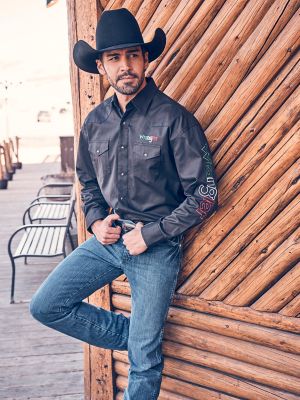 Wrangler Cowboy Cut Denim Shirt Dark