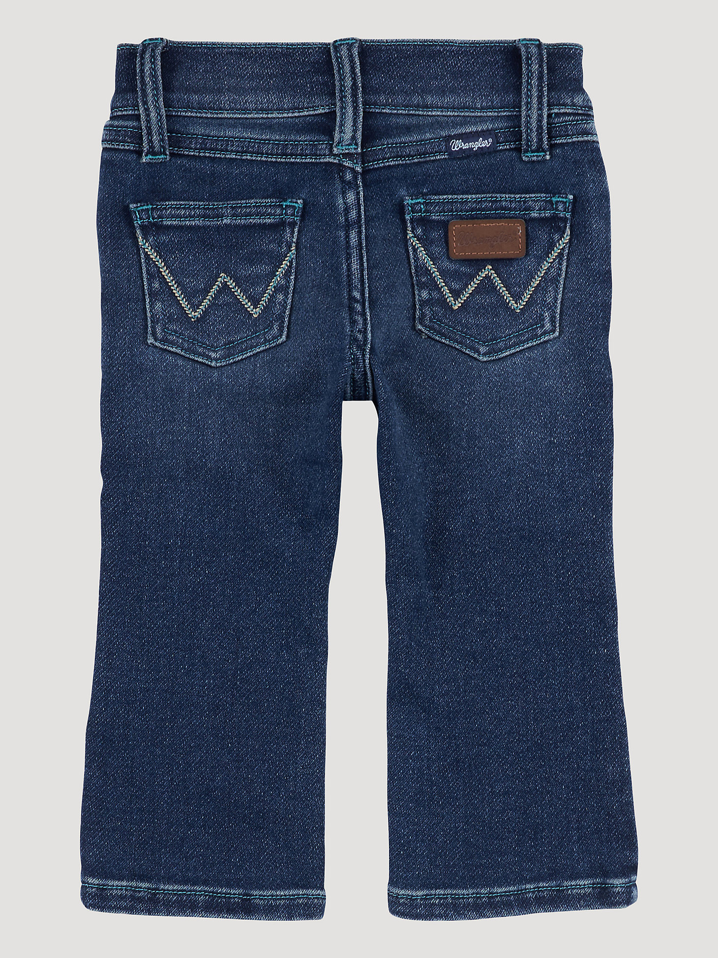 Little Girl's W Stitched Bootcut Jean in Amelia alternative view 1