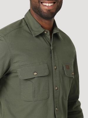 Men's Wrangler® RIGGS Workwear® Long Sleeve Ripstop Work Shirt