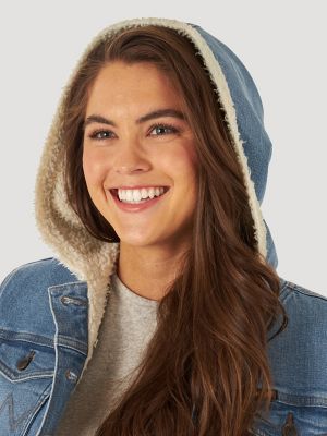 Hooded Padded Denim Jacket - Ready to Wear