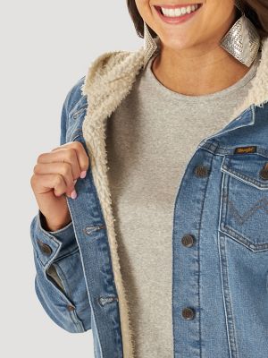 Wrangler Sherpa Lined Denim Jacket 