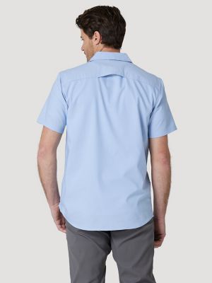 Wrangler® Men's Outdoor Short Sleeve Fishing Shirt with UPF 40