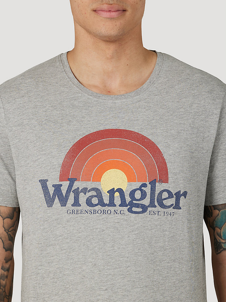 Men's Wrangler Sunrise T-Shirt in Grey alternative view 2