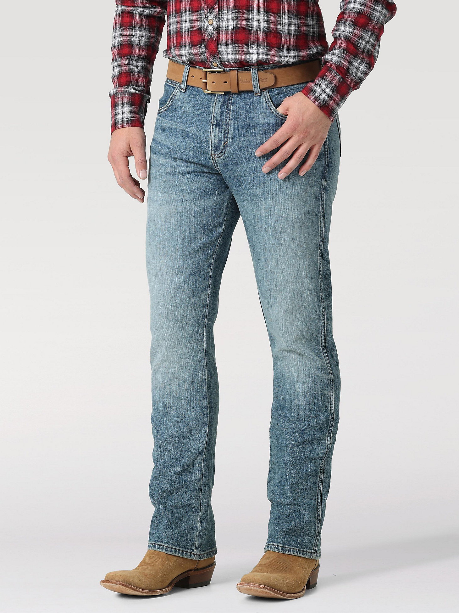 The Wrangler Retro® Premium Jean: Men's Slim Boot in Valley main view