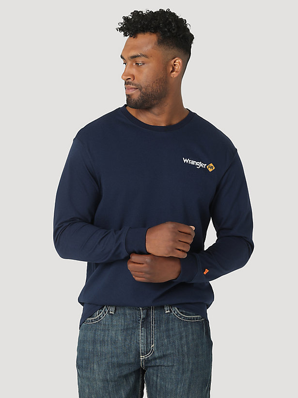 Wrangler® FR Flame Resistant Long Sleeve Flag Graphic T-Shirt