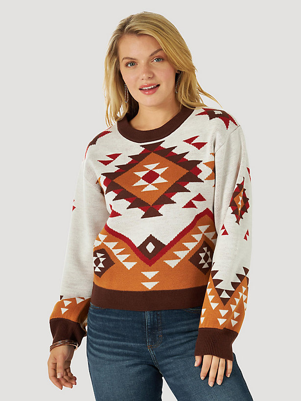 Women's Wrangler Retro® Southwestern Pullover Sweater