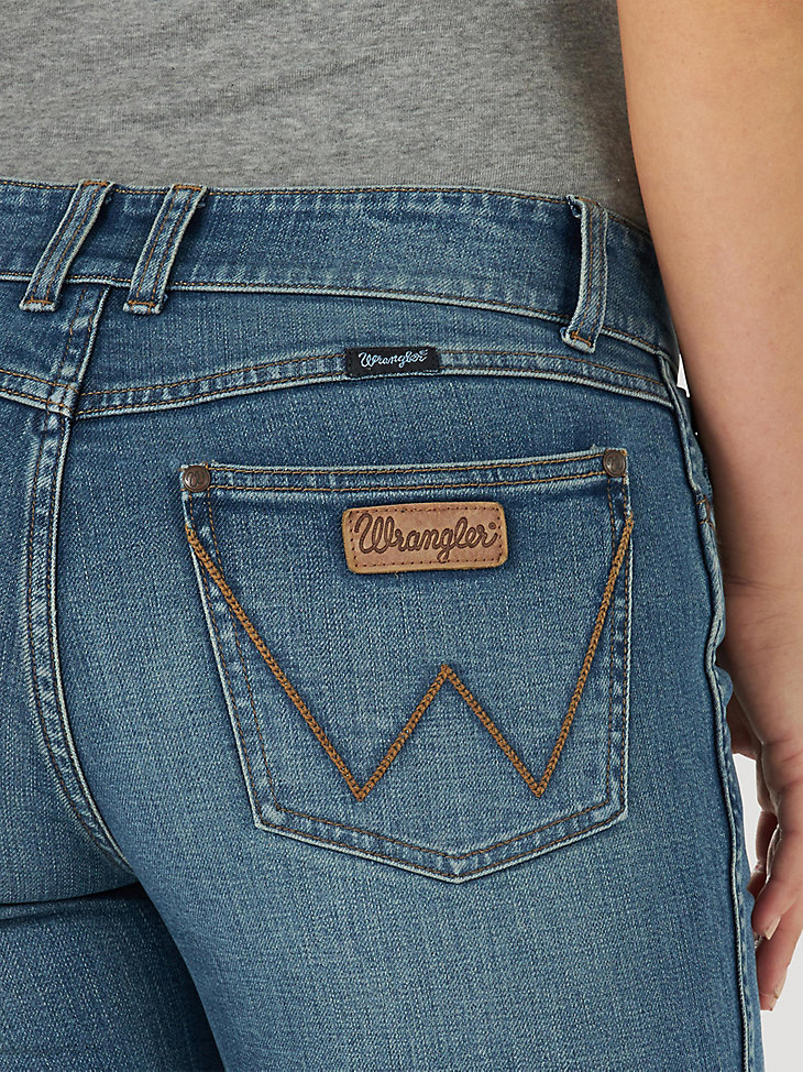 Women's Wrangler Retro® Mae Side Slit Bootcut Jean in riley alternative view 2