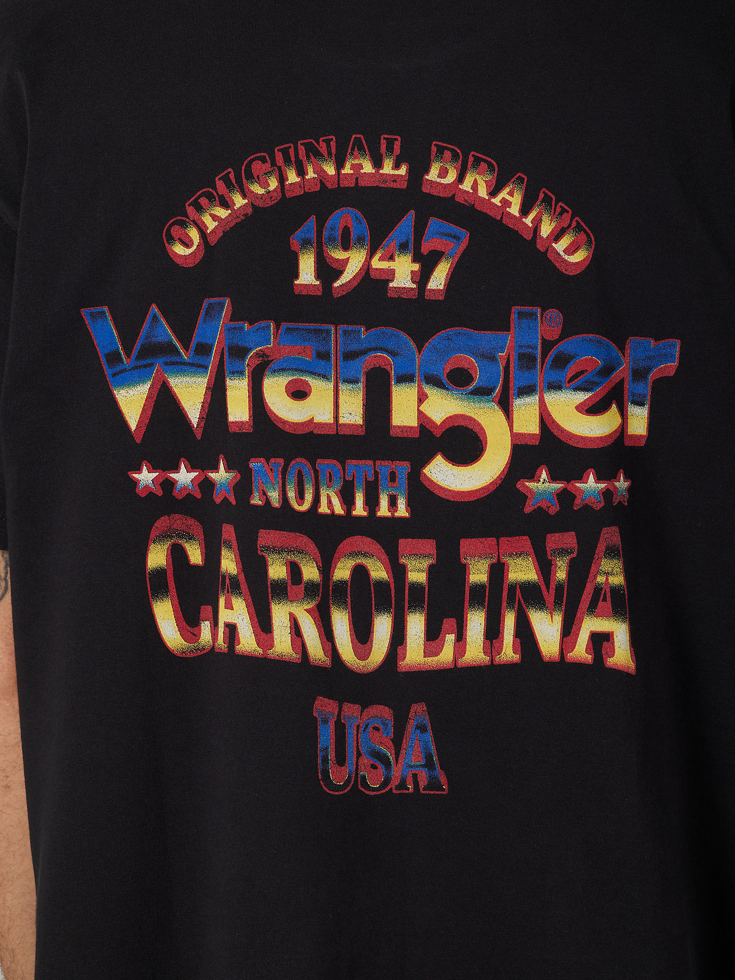 Men's Wrangler Vintage Fit T-Shirt in Faded Black alternative view 6