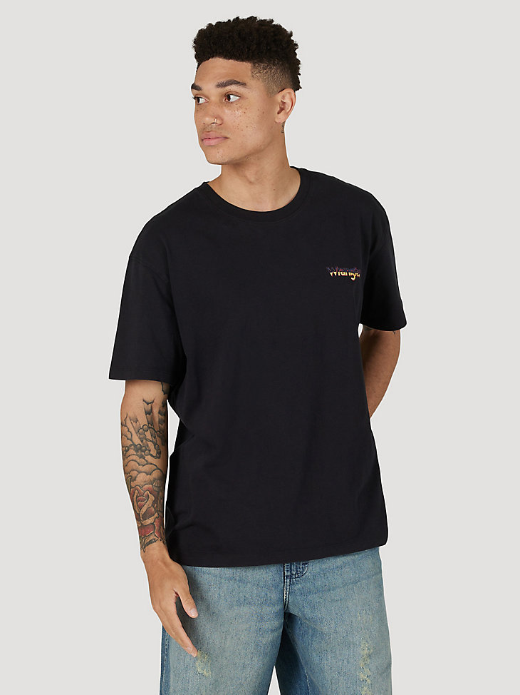 Men's Wrangler Vintage Fit T-Shirt in Faded Black main view