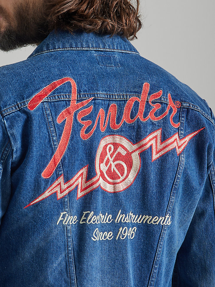 Wrangler x Fender ICONS Rockstar Souvenir Jacket in Electric Blue alternative view 4