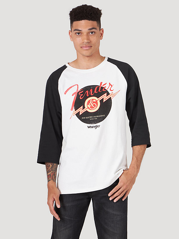 Wrangler x Fender Men's Vinyl Baseball T-Shirt