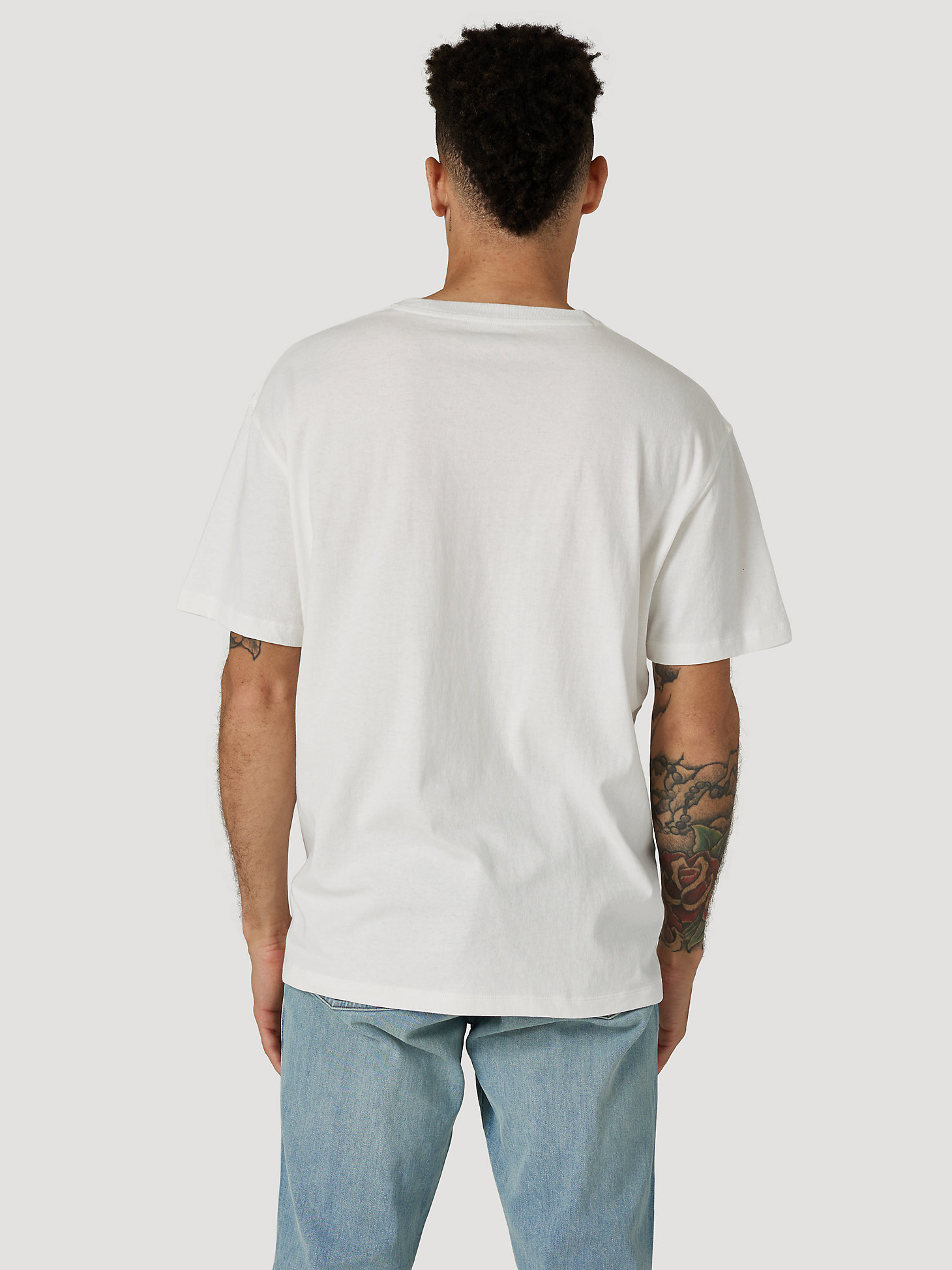 Wrangler x Fender Dancing Record T-Shirt in Worn White alternative view 2