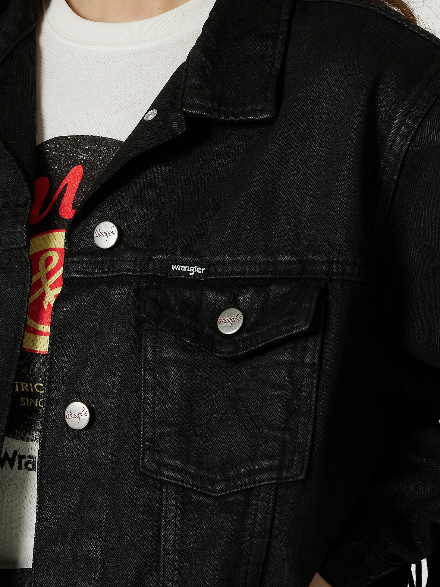 Wrangler x Fender Fringed Souvenir Jacket in Black alternative view 3