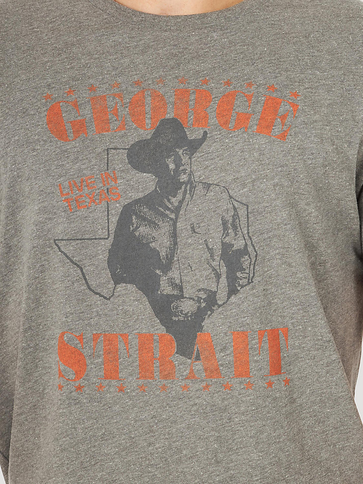 Men's George Strait Live Texas Graphic T-Shirt in Graphite Heather alternative view 2
