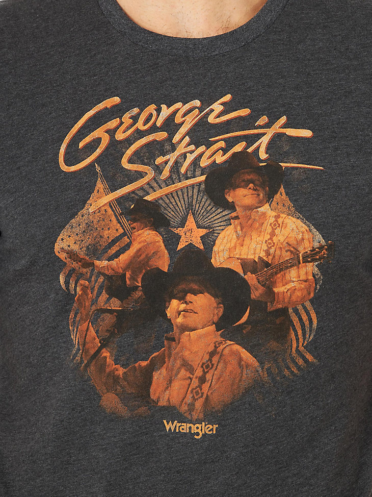 George Strait Trio Graphic T-Shirt:Caviar Heather:XXL alternative view