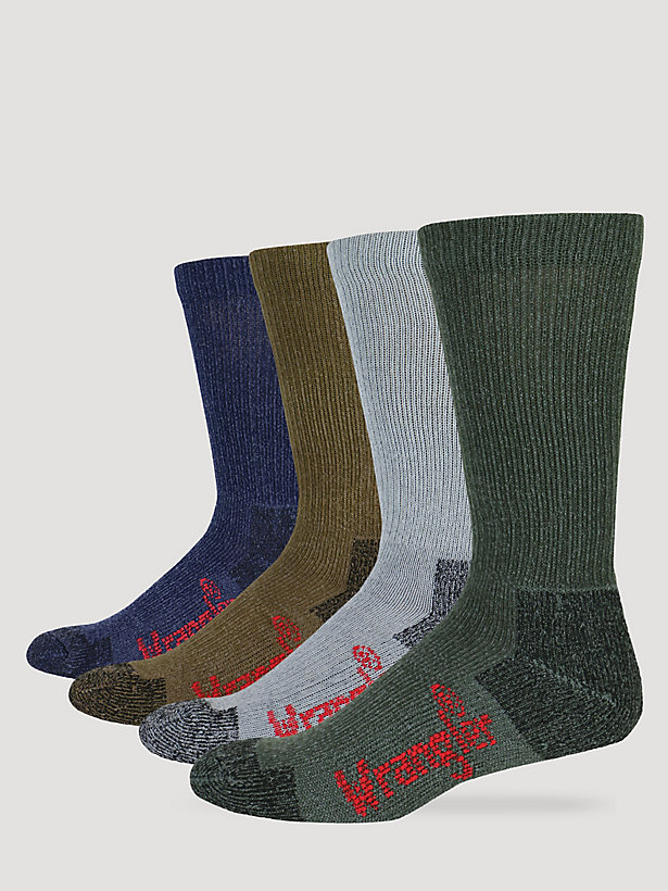 Men's Wrangler® Ultra-Dri Work Socks (4-Pack)