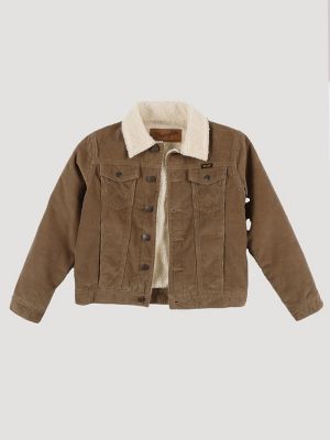 Boy's Wrangler Sherpa Lined Corduroy Jacket