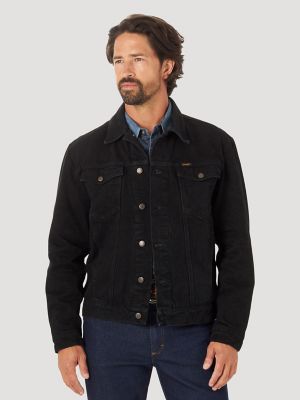 Wrangler® Cowboy Cut® Unlined Denim Jacket in Shadow Black