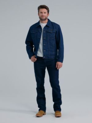 Wrangler&reg; Cowboy Cut&reg; Unlined Denim Jacket in Shadow Black alternative view