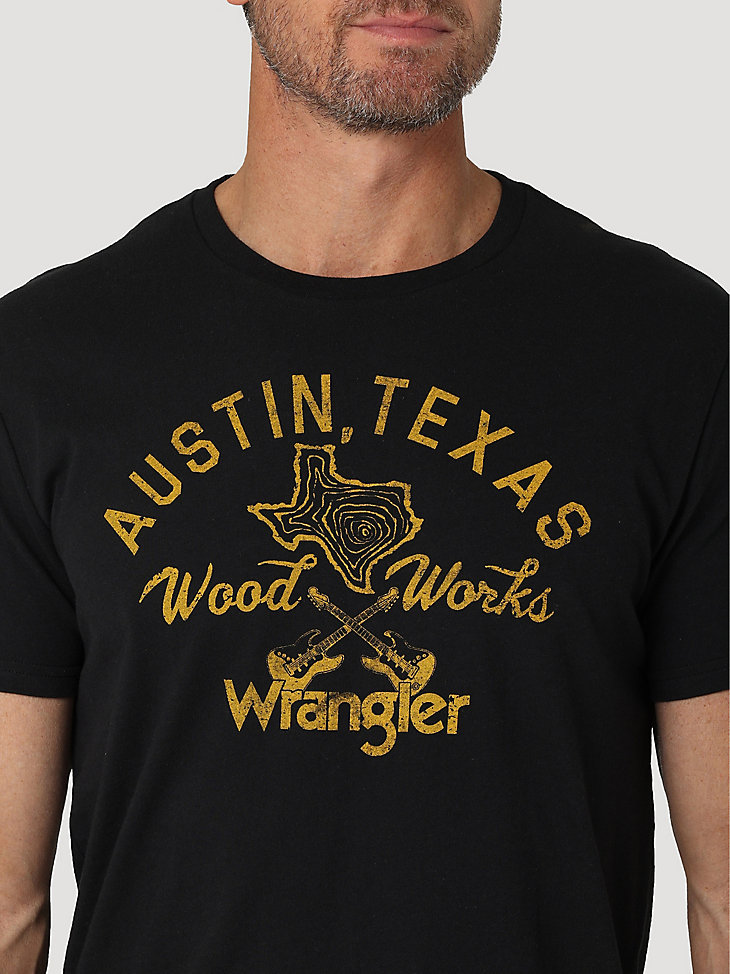 Men's Austin Texas Graphic T-Shirt in Washed Black alternative view