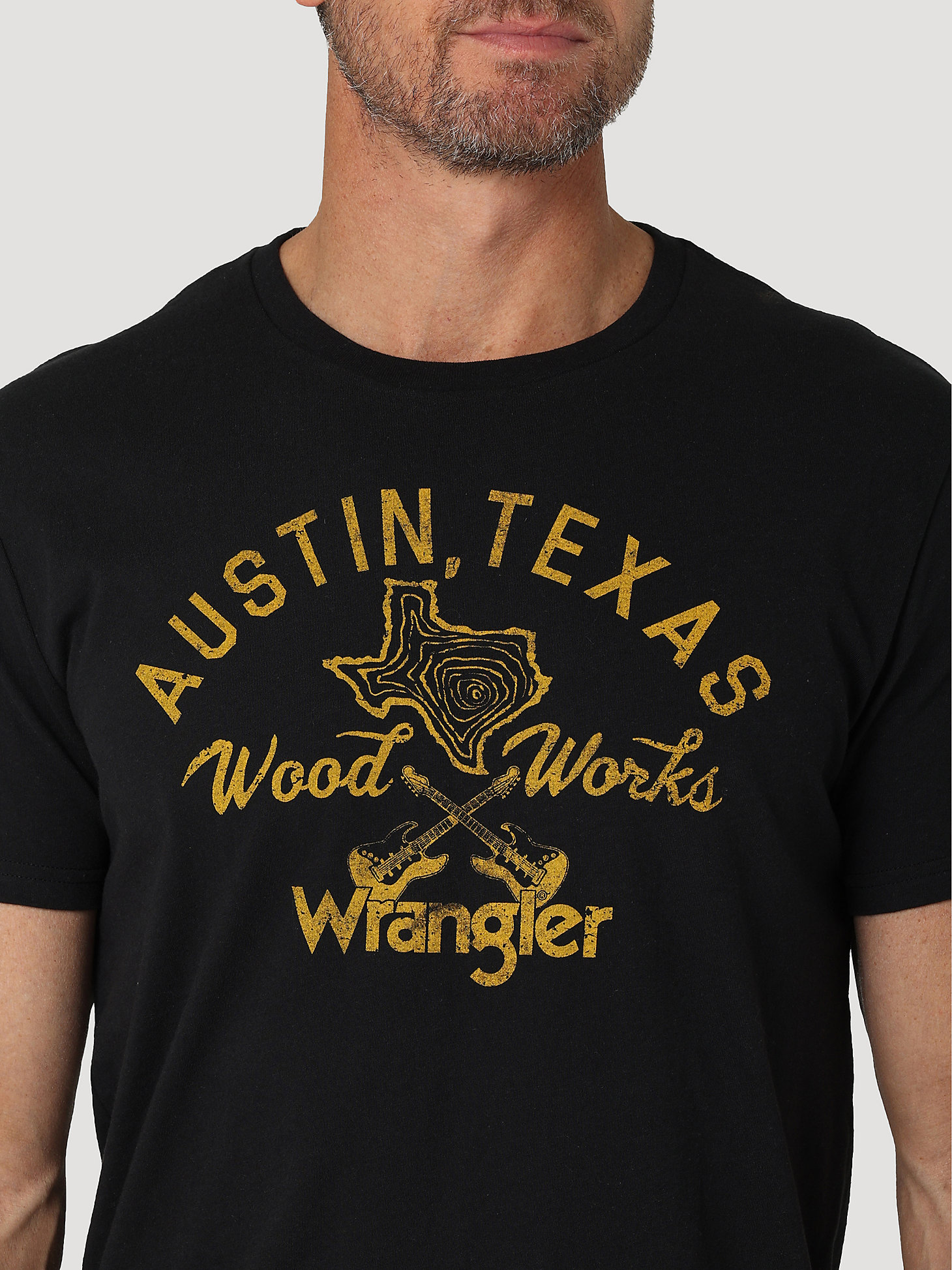 Men's Austin Texas Graphic T-Shirt in Washed Black alternative view 1