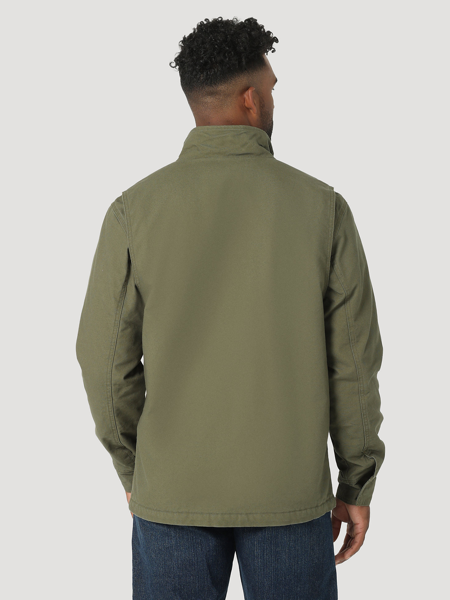 RIGGS Tough Layers Sherpa Lined Canvas Jacket in Loden alternative view 3