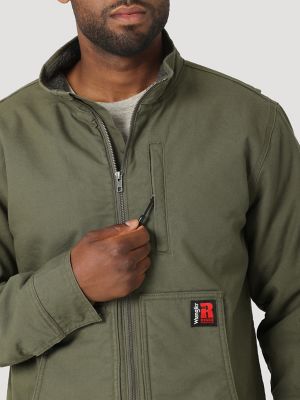 Jacquard workwear utility jacket