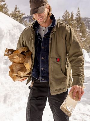 Wrangler® RIGGS Workwear® Tough Layers Sherpa Lined Canvas Jacket