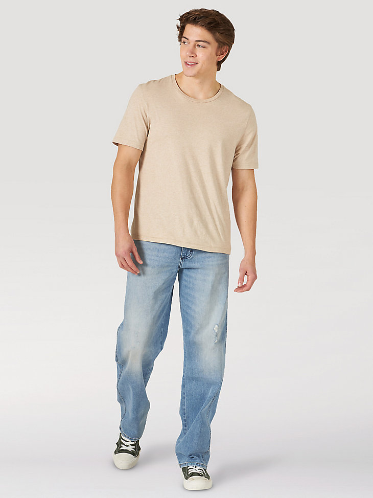 Men's Wrangler® Heritage Redding Loose Fit Jean in Sunshine Blue alternative view 6