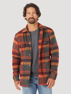 Wrangler quilted lined flannel shirt