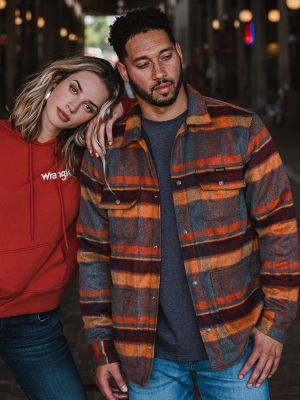 wrangler insulated flannel shirt