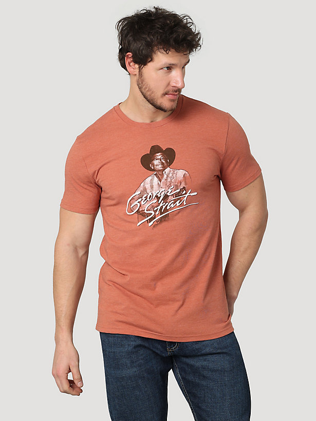Men's George Strait Short Sleeve Portrait Graphic T-Shirt