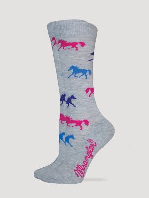 Women's Embracing Horses Socks, Multi
