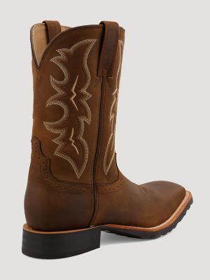 wrangler square toe boots